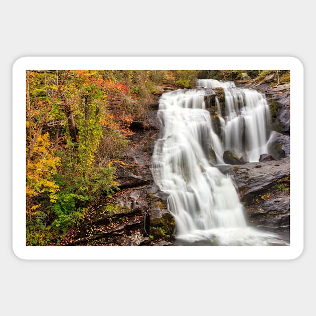 Bald River Autumn Falls Sticker by somadjinn